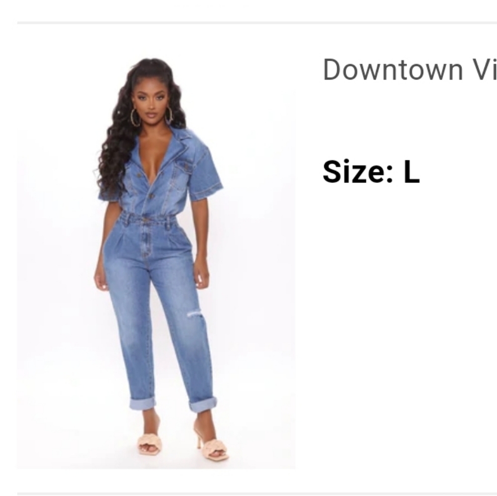 Fashion Nova Denim jumpsuit